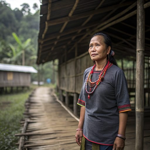 Lotud woman from Tuaran district on the west coast of Sabah, Malaysia, including the Tamparuli area, with a few villages at Telipok near Kota Kinabalu.