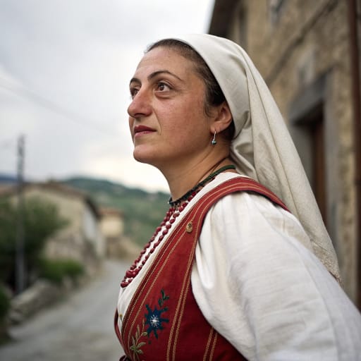 Lucanians woman from Lucania in southern Italy, roughly modern Basilicata plus the Cilento in southern Campania and the northern edge of Calabria (Italy), related phenotype reference