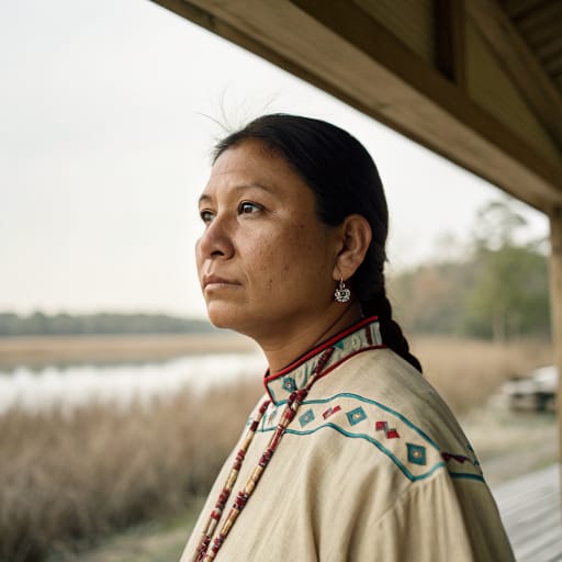 Lumbee woman from Robeson County and the Lumber River basin of southeastern North Carolina, United States, with a long-standing urban community in East Baltimore, Maryland., related phenotype reference