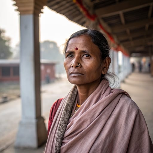 Madari woman from Northern and western India (Uttar Pradesh, Bihar, Rajasthan, Gujarat, Maharashtra, West Bengal), with related communities in Nepal, Pakistan and Bangladesh. Spiritual center at Makanpur near Kanpur., related phenotype reference
