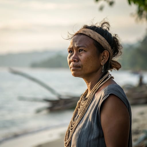 Mah Meri woman from Selangor coast and Carey Island (Pulau Carey), Peninsular Malaysia — related phenotype reference