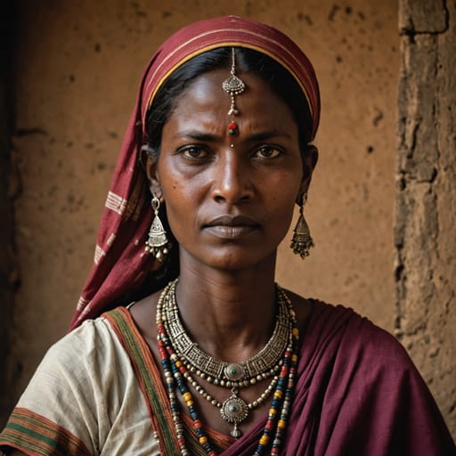 Mali woman from Northern, central, western and eastern India, especially Rajasthan, Uttar Pradesh, Bihar, Madhya Pradesh and Maharashtra, plus the Terai of Nepal