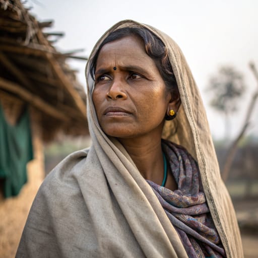 Mallaah woman from Gangetic plain of northern and eastern India, chiefly Uttar Pradesh and Bihar, with communities in West Bengal, the Nepal Terai and Bangladesh; Muslim Mallaah along the Indus in Sindh, Pakistan., related phenotype reference