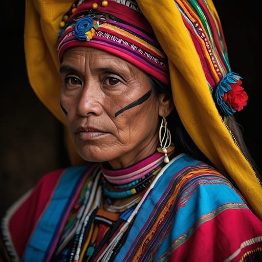 Mam Maya woman from Guatemala (western highlands) — related phenotype reference