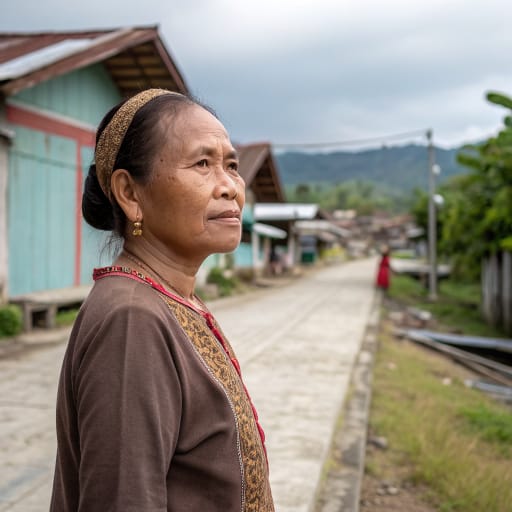 Mandailing woman from Mandailing Natal Regency and neighboring South Tapanuli and Padang Lawas areas of North Sumatra, Indonesia, with communities in West Sumatra, Medan, Jakarta and peninsular Malaysia