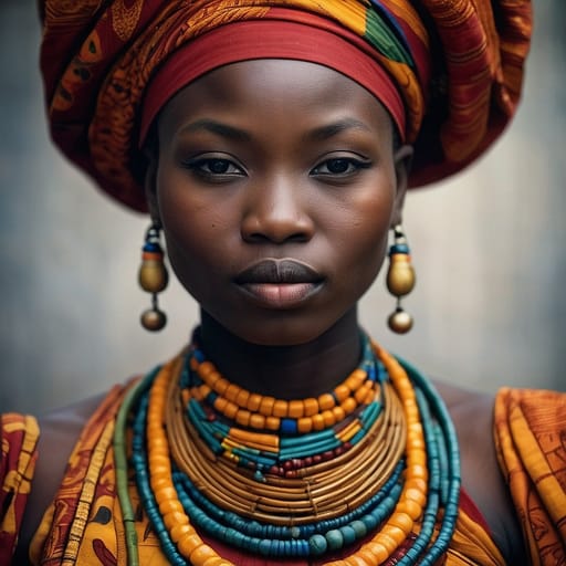 Mandjia woman from Central African Republic — related phenotype reference
