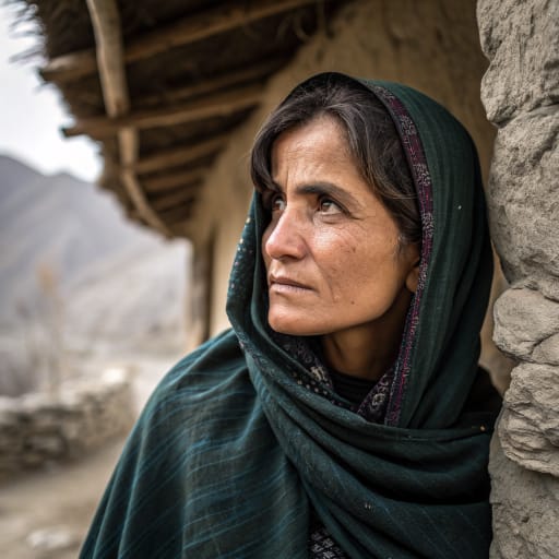 Mandokhel woman from Zhob District and neighboring parts of northeastern Balochistan, Pakistan, on the western side of the Sulaiman Mountains, related phenotype reference