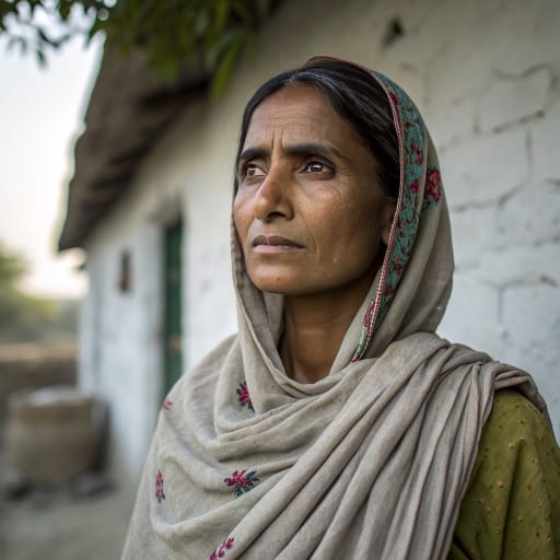Manihar woman from North India, chiefly Uttar Pradesh and neighboring states of the Gangetic plain, with a community in Pakistan dating from Partition, related phenotype reference