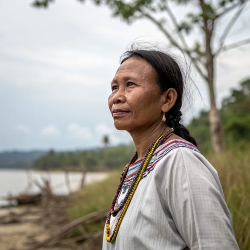 Maragang woman from Kota Marudu and Pitas districts of northern Sabah, Malaysia, around Marudu Bay and the Bengkoka Peninsula on Borneo