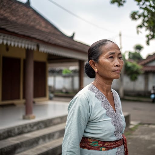 Mardijkers woman from Batavia, now Jakarta, and other Dutch East India Company ports in the Indonesian archipelago; Kampung Tugu in North Jakarta is the surviving descendant settlement