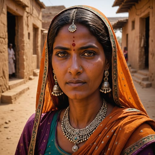 Marwaris woman from Marwar region of western Rajasthan, India, centered on Jodhpur in the Thar Desert; large mercantile diaspora across India, especially Kolkata, Mumbai and Assam, with communities in Nepal and in Sindh, Pakistan