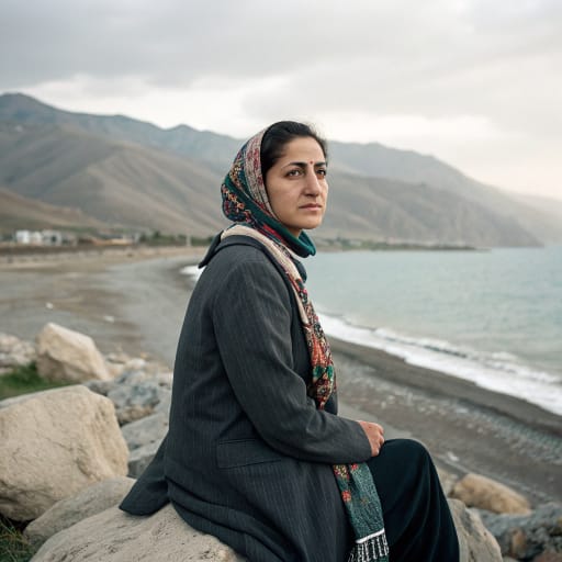 Mazanderanis woman from Mazandaran province on the southern Caspian coast of northern Iran, between the sea and the Alborz Mountains, with communities in neighboring Golestan and in Tehran.