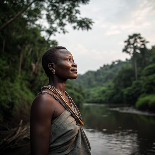Mbole woman from Equatorial forest of Tshopo province, northeastern Democratic Republic of the Congo, around the Lomami River and toward the Lualaba, near Kisangani., related phenotype reference