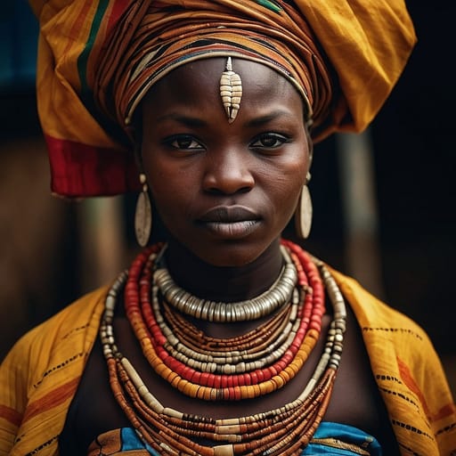 Mboum Mbum woman from Central African Republic, Cameroon — related phenotype reference