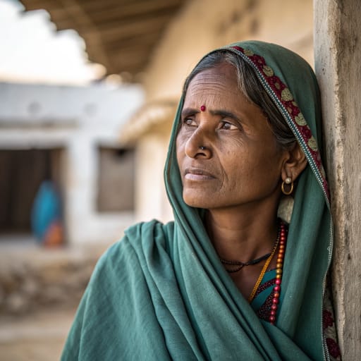 Meghwal woman from Rajasthan and Gujarat (especially Kutch), India, with smaller communities in Madhya Pradesh, Punjab and Jammu; Menghwar in Sindh (Tharparkar, Umerkot), Pakistan
