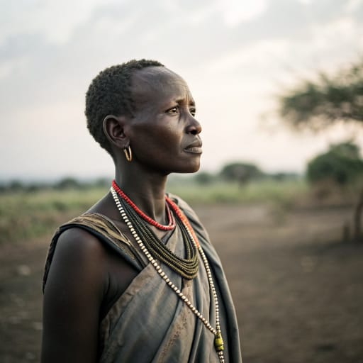 Mekan woman from Southwestern Ethiopia: the uplands west of the Omo River and the lowland plains along the middle Omo, related phenotype reference