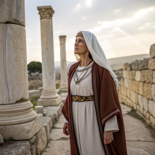 Merarites woman from Ancient Israel: twelve Levitical towns in Zebulun (Galilee, modern Israel) and in Reuben and Gad east of the Jordan (modern Jordan), with service at the Tabernacle and later the Jerusalem Temple