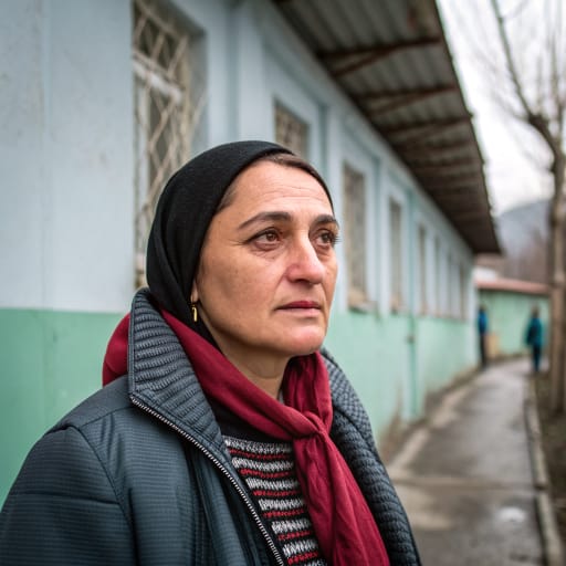 Meskhetian Turks woman from Meskheti in southern Georgia, along the border with Turkey; since the 1944 deportation, mainly Kazakhstan, Russia, Azerbaijan, Turkey, Kyrgyzstan, Uzbekistan, Ukraine and the United States