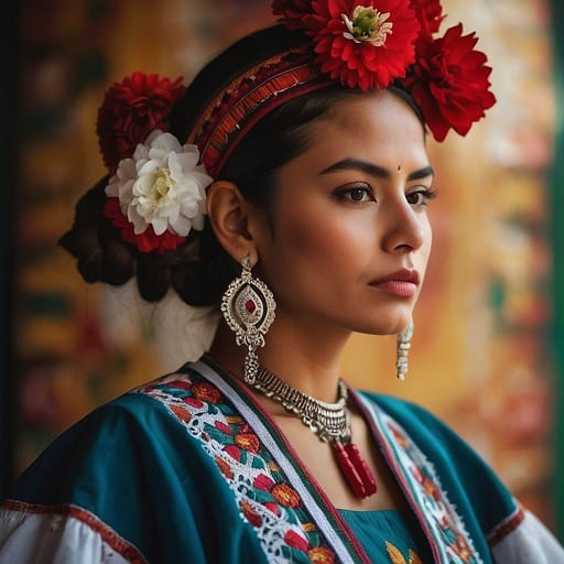 Mexikanische Mestizen: Frau aus Mexiko, zeitgenössisches Diaspora-Porträt, alternative Referenz 2, Ethnic-Erotic-Phänotypkatalog