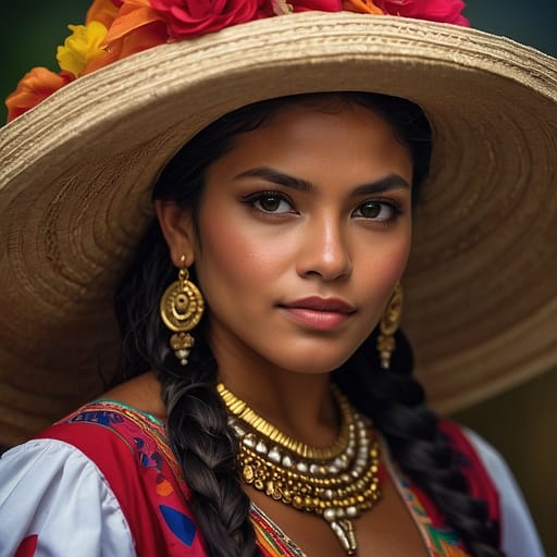 Mestizo Panamanian woman from Panama