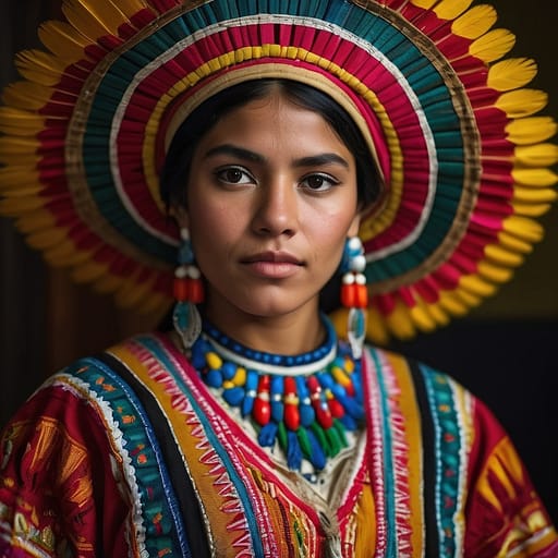 Mestizo Salvadoran woman from El Salvador