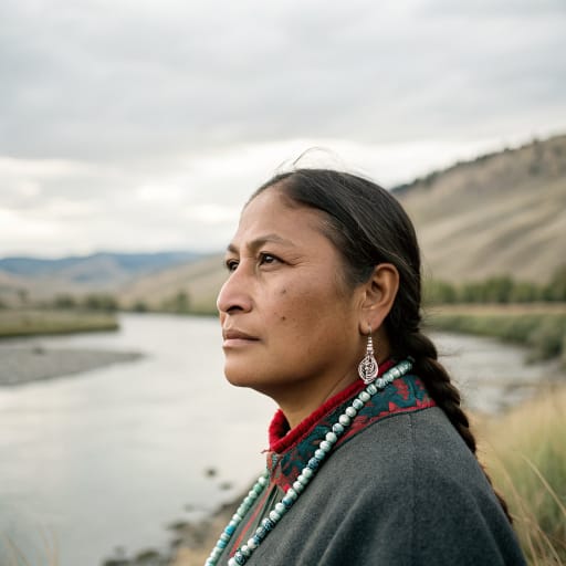 Methow woman from Methow River valley and the nearby Columbia River around Pateros in north-central Washington, United States; today mainly the Colville Reservation, Washington, related phenotype reference