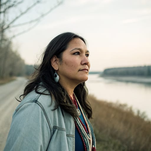 Métis woman from Canadian Prairies centered on the Red River (Manitoba, Saskatchewan, Alberta), extending into Ontario, British Columbia, the Northwest Territories and the northern plains of the United States (North Dakota, Montana, Minnesota), related phenotype reference