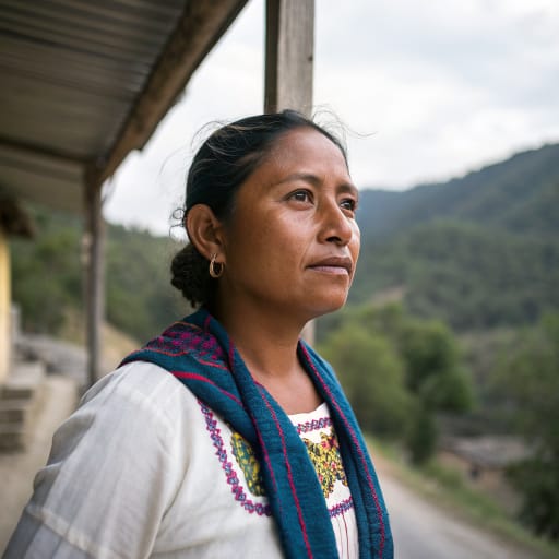 Mexicaneros woman from Mountain villages of the Sierra Madre Occidental in southern Durango (Mezquital municipality) and northern Nayarit, Mexico