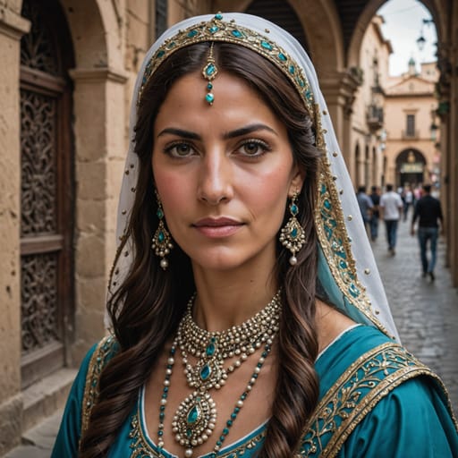 Middle Eastern Argentine woman from Argentina (Buenos Aires, Córdoba, Tucumán) — related phenotype reference