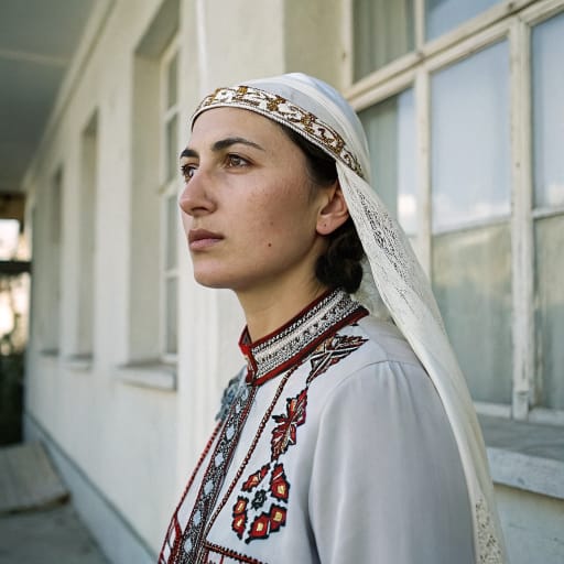 Mingrelians woman from Samegrelo (Mingrelia), western Georgia — Western Asia