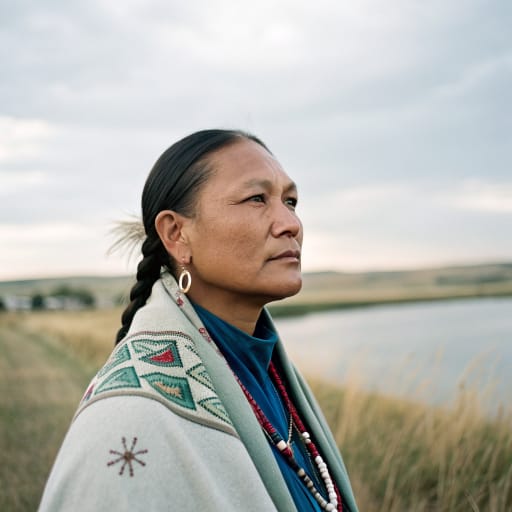 Miniconjou woman from Western South Dakota, from the Black Hills toward the Platte River; today mainly the Cheyenne River Reservation in west-central South Dakota, United States., related phenotype reference