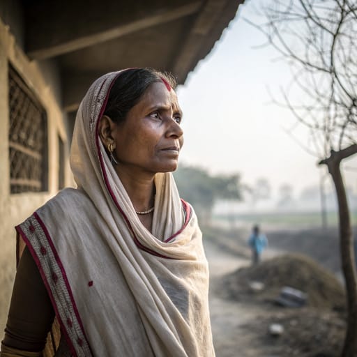 Mirshikar woman from Mainly the Gangetic plain of Bihar, in northern India