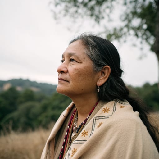 Miwok woman from Northern California, United States: the Marin and Sonoma coast, the Clear Lake basin, the Sacramento and San Joaquin delta, and the western Sierra Nevada foothills., related phenotype reference