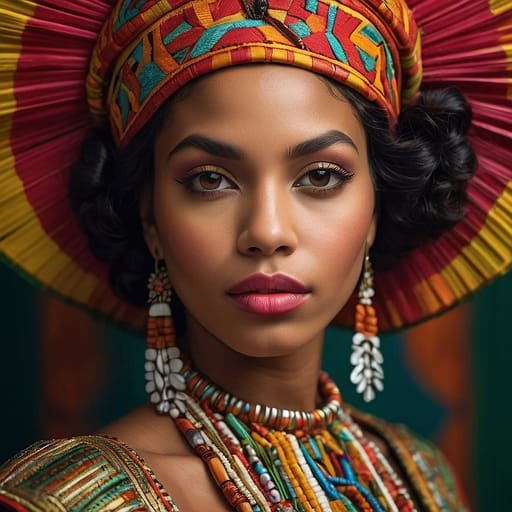 Mixed Dominican (Caribbean) woman from Dominica — related phenotype reference