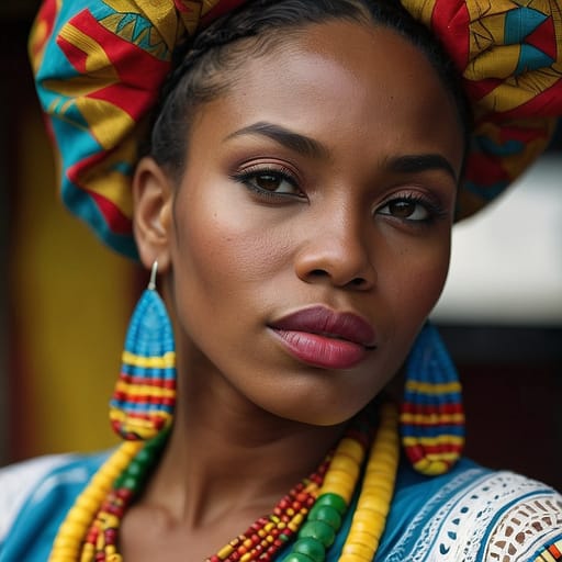 Mixed Grenadian woman from Grenada — related phenotype reference