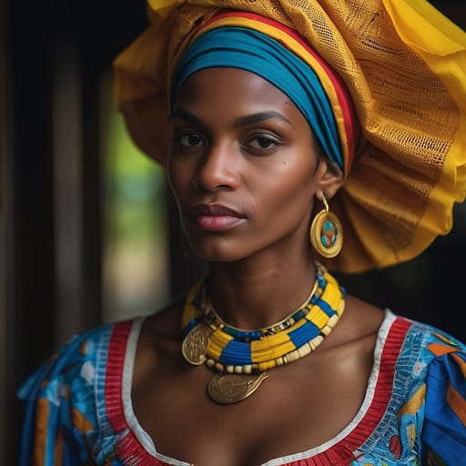 Mixed Vincentian woman from Saint Vincent and the Grenadines