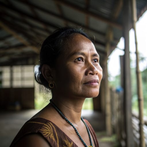 Moluccans woman from The Maluku Islands of eastern Indonesia, from Halmahera, Ternate and Tidore in the north through Seram, Ambon and Buru to the Kei, Aru and Tanimbar groups in the southeast, with a long-established community in the Netherlands.