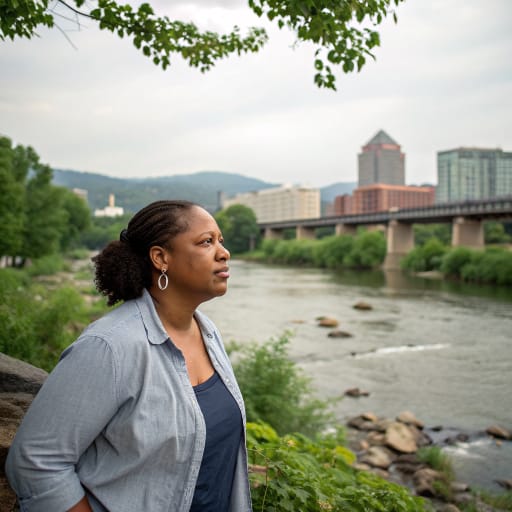 Monacan woman from Virginia Piedmont along the upper James River, United States; today centered at Bear Mountain in Amherst County, Virginia, related phenotype reference