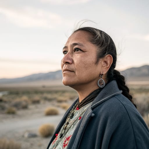 Mono woman from Central and southern Sierra Nevada, California, United States: western foothills in Fresno, Madera and Tulare counties, and east of the crest the Mono Basin and Owens Valley, related phenotype reference