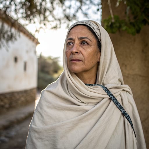 Moriscos woman from Spain, chiefly Granada, Valencia, Aragon, Murcia and Castile; after the expulsion of 1609 to 1614, mainly Tunisia, Morocco and Algeria, related phenotype reference
