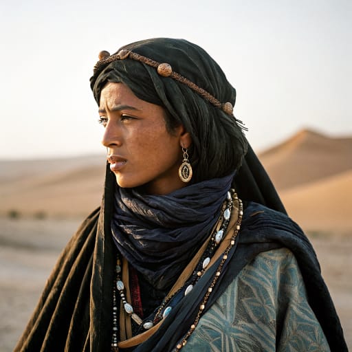 Mozabites woman from M'zab valley (Ghardaia), northern Sahara, Algeria — Northern Africa