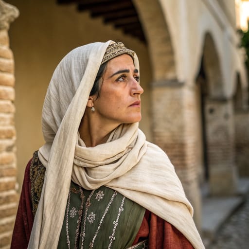 Mozarabs woman from Al-Andalus, the Muslim-ruled territories of medieval Spain and Portugal, chiefly Córdoba, Seville, Toledo, Mérida, Valencia and Lisbon, related phenotype reference