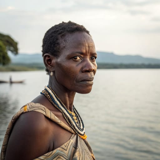 Mpoto woman from Eastern shore of Lake Nyasa (Lake Malawi) in Nyasa District, Ruvuma Region, southern Tanzania, around Mbamba Bay and Liuli; a smaller population is counted in Malawi.