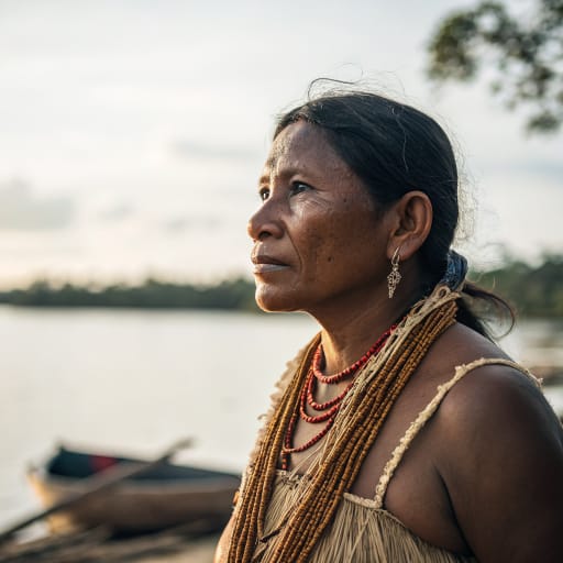 Munduruku woman from Tapajos river basin, Para and Amazonas, Brazil (with Mato Grosso communities) — South America