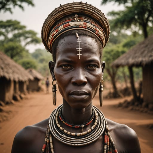 Mursi woman from Lower Omo Valley, South Omo Zone, southern Ethiopia — related phenotype reference
