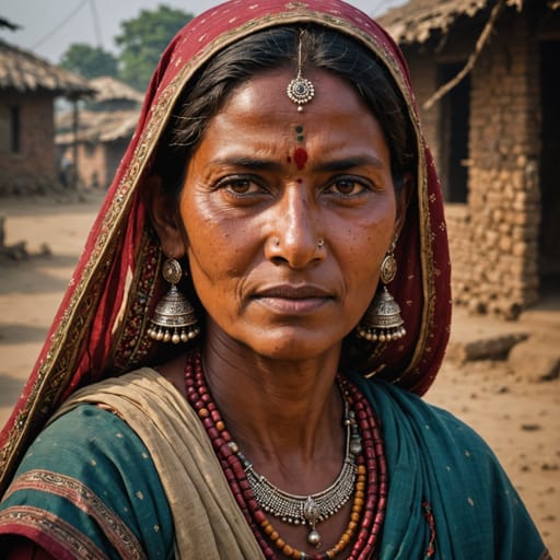 Musahar woman from Eastern Gangetic plain and the Terai: Bihar, eastern Uttar Pradesh and Jharkhand in India, and the southern Terai districts of Nepal.