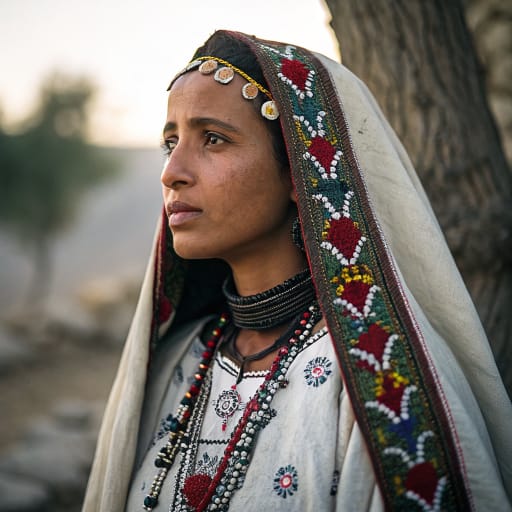 Nafusi Berbers woman from Nafusa Mountains, northwestern Libya — Northern Africa