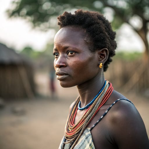 Nanumba woman from Nanung traditional area in the southeastern Northern Region of Ghana, centered on Bimbilla and Wulensi