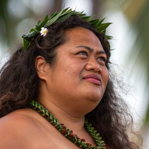 Native Hawaiian Pacific Islander woman from United States, Hawaii, American Samoa, Guam — variant 2