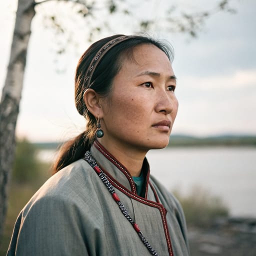 Negidals woman from Amgun River basin, Khabarovsk Krai, Russia — related phenotype reference